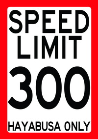 SPEED LIMIT 300 Hayabusa only